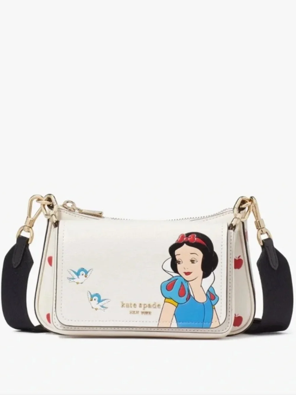 NWT-Disney x Kate Spade New York-Snow White 🍎 Double Up Crossbody Bag-$328